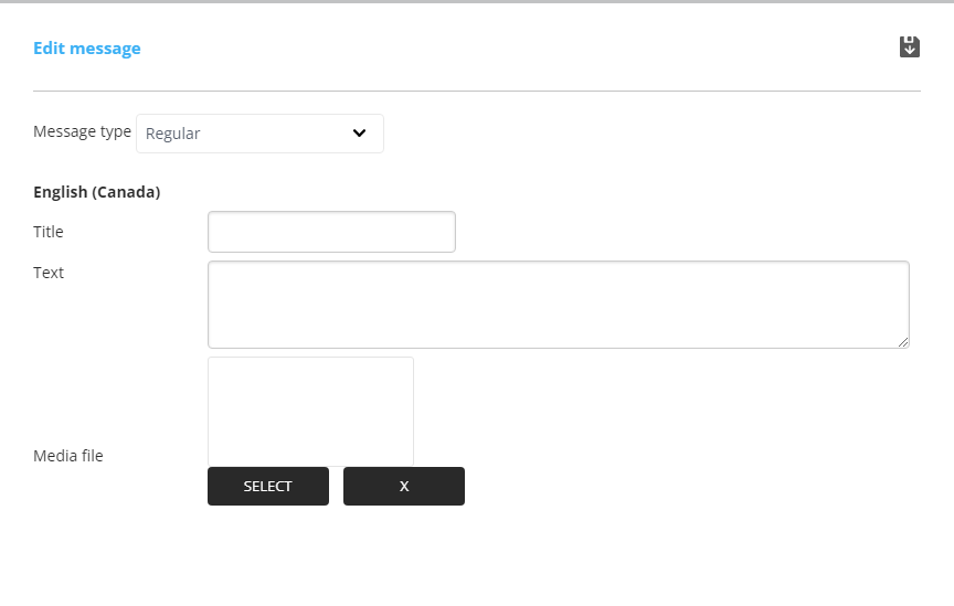 How to add a message to a message library