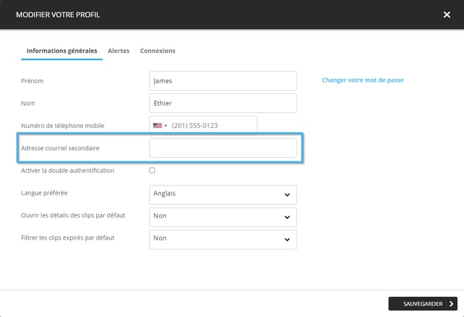 2 courriel secondaire