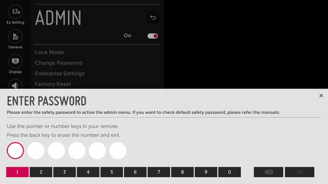2. Enter Password