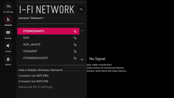 3. Select Network