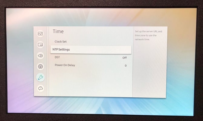 Time - NTP Setting