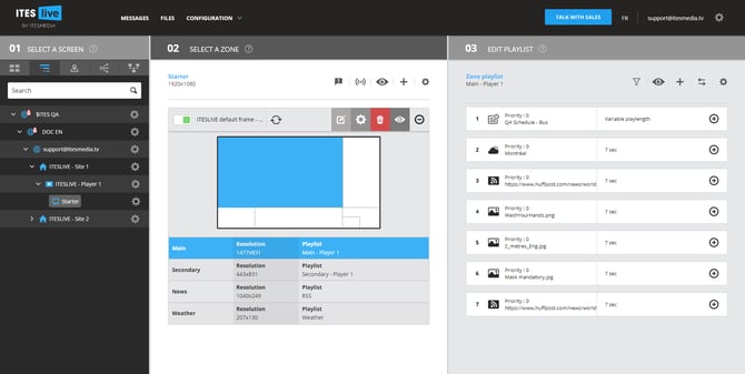 1 naviguez vers le lecteur et sélectionner playlist