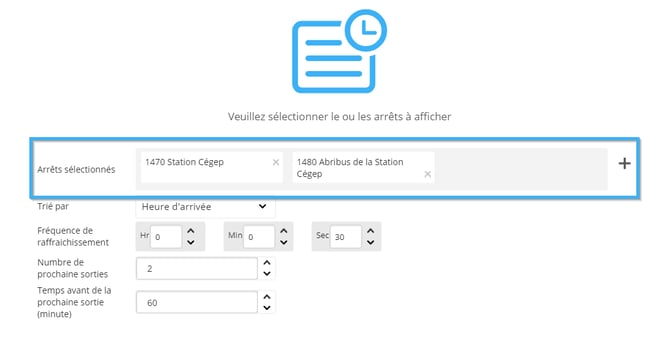 4 - arrêts sélectionne
