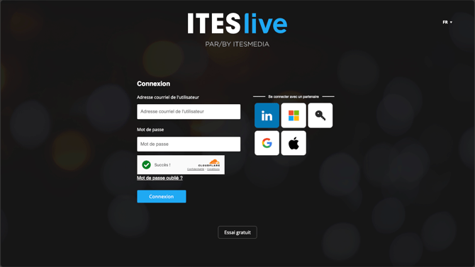 Connexion ITESlive