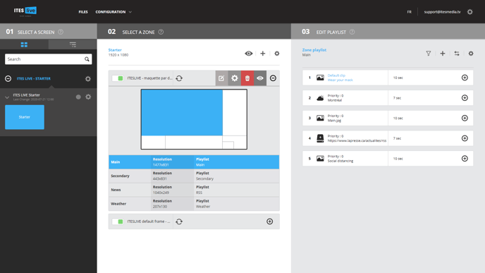 You can also incorporate weather information into other zones.