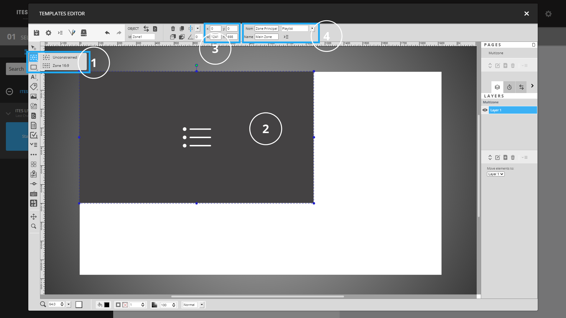 How to create a screen frame