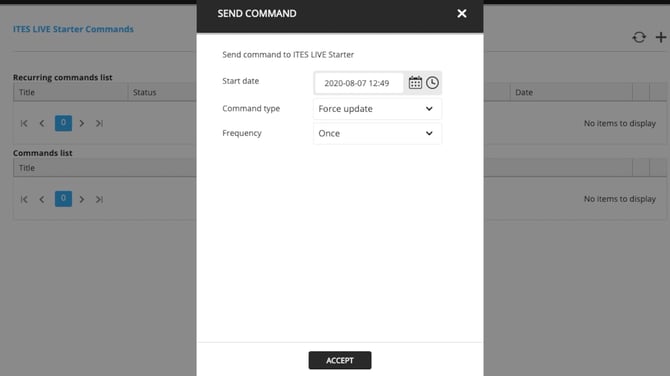 send command