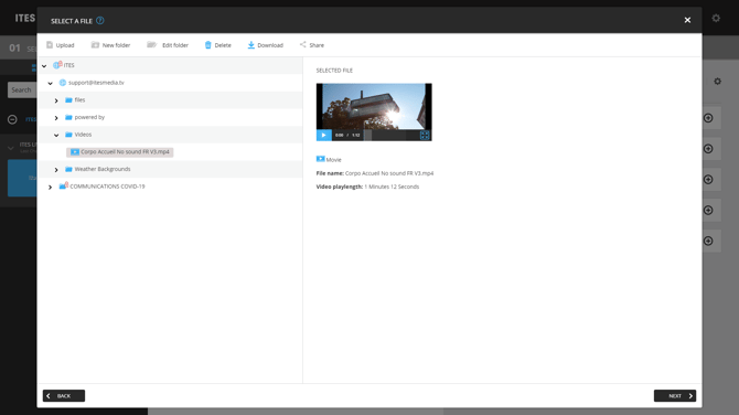 4. Select the desired video