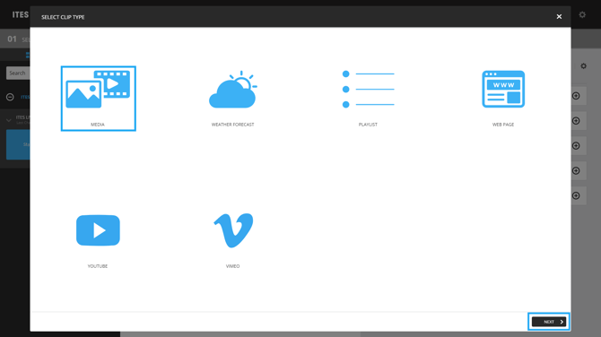 3. Select “Media”. and next