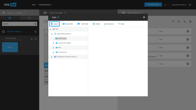 Select “Files” and “Upload.” part 2
