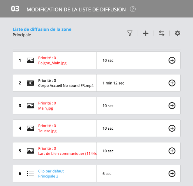 liste de diffusion sans détail