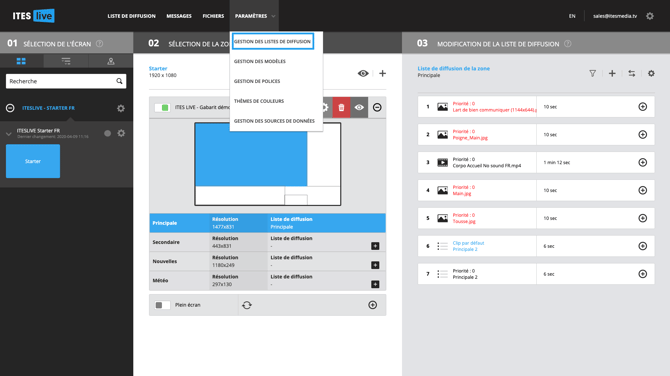 gestion liste de diffusion